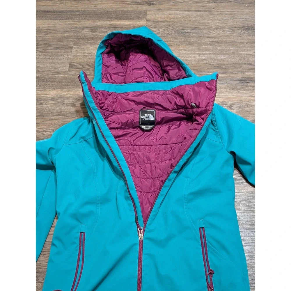 The North Face Womens Apex Elevation Primaloft Softshell Jacket Teal Blue Small